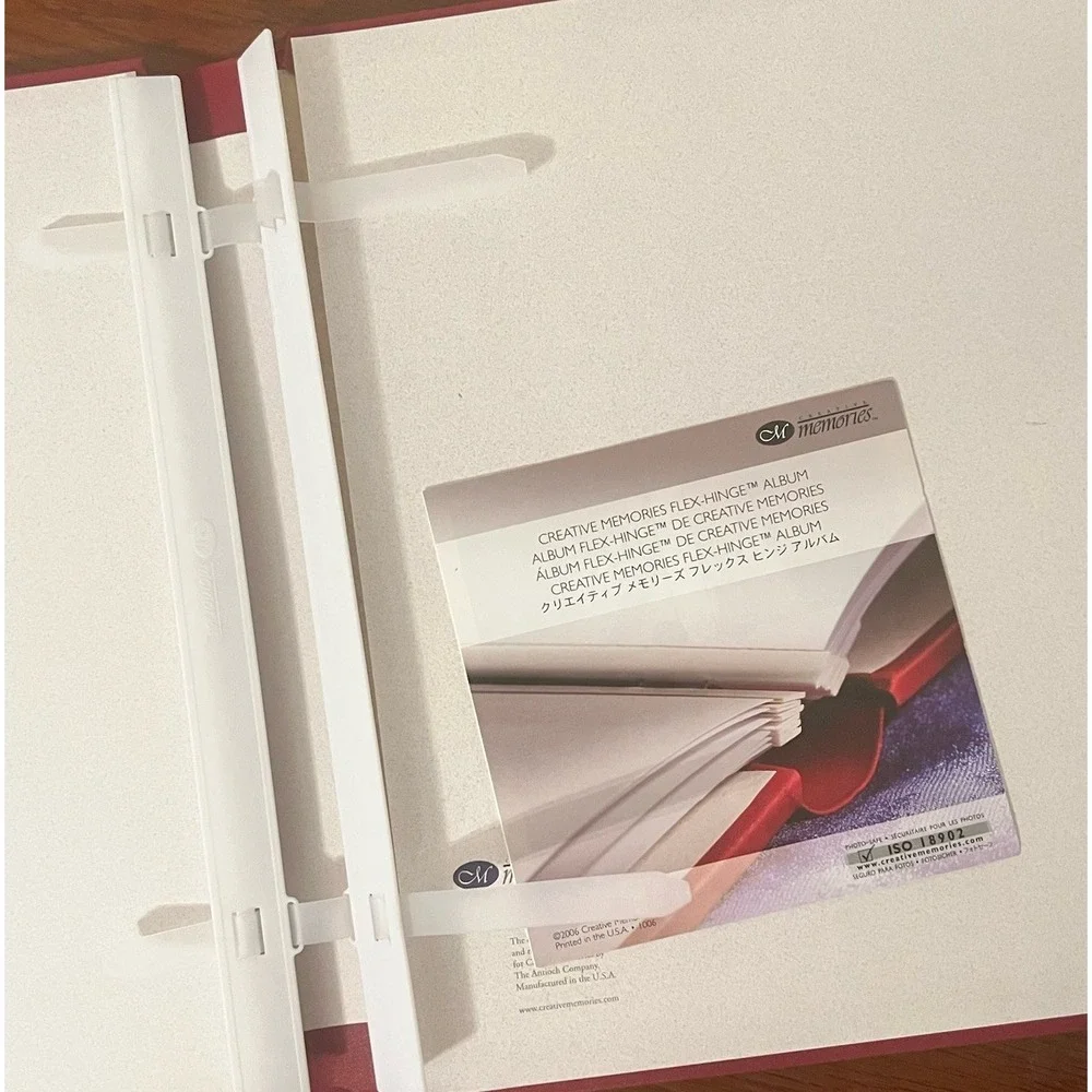 New Creative Memories 12x12 Red Photo Album Scrapbook‎ Page Protectors Old Style